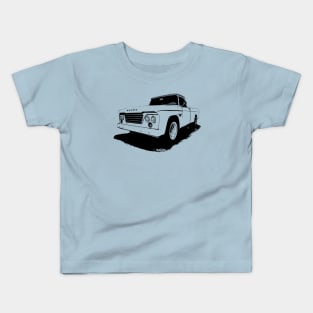 1965 Dodge D-100 Sweptline - stylized on light background Kids T-Shirt